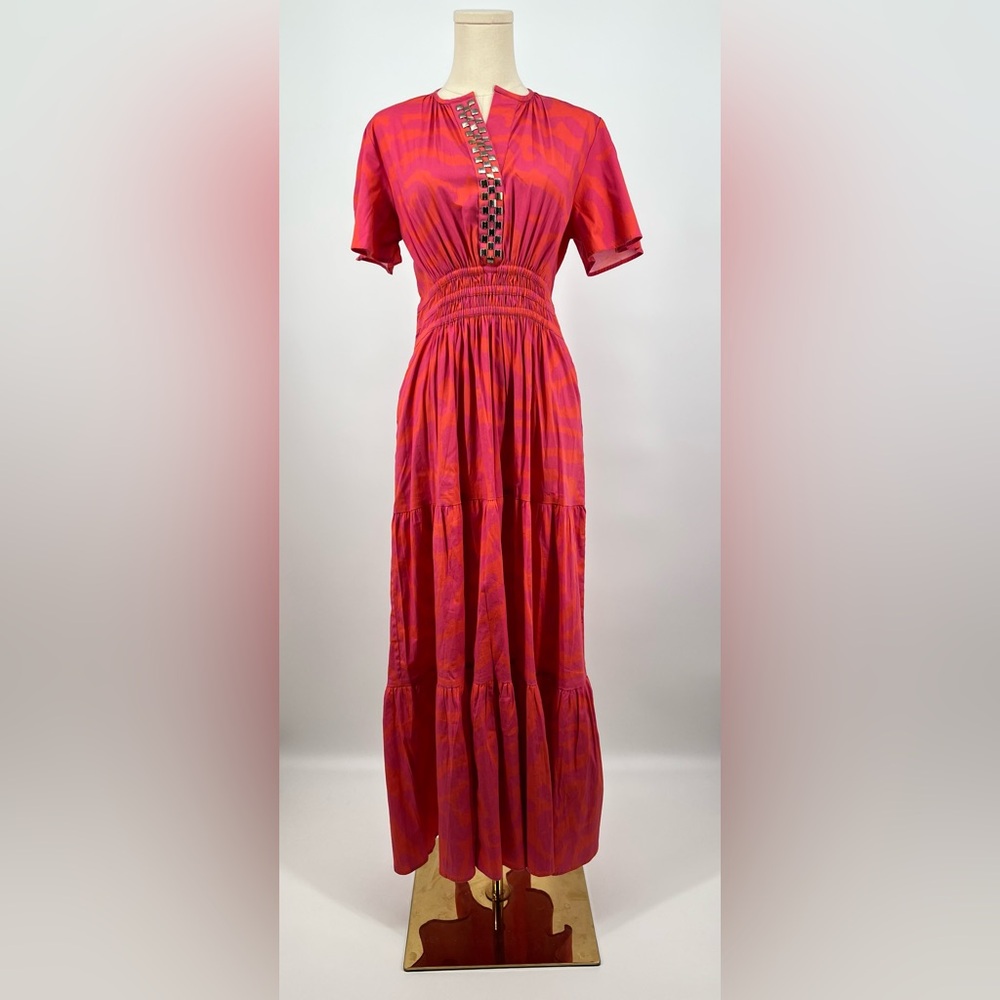 Sheridan French Eloise Tiger Print Maxi Dress | M NWT